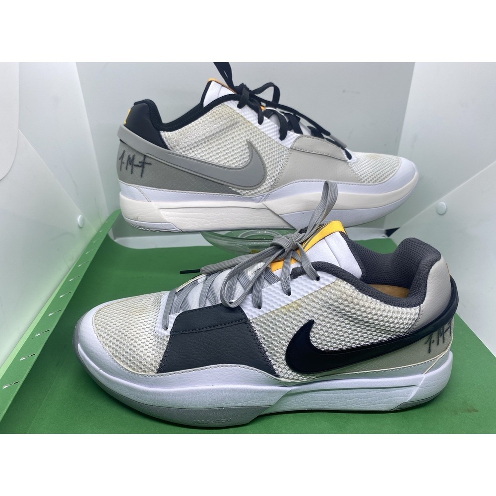 Nike Ja 1 'Wet Cement' Light Smoke Grey Black Basketball DR8785-100 Men's 11.5